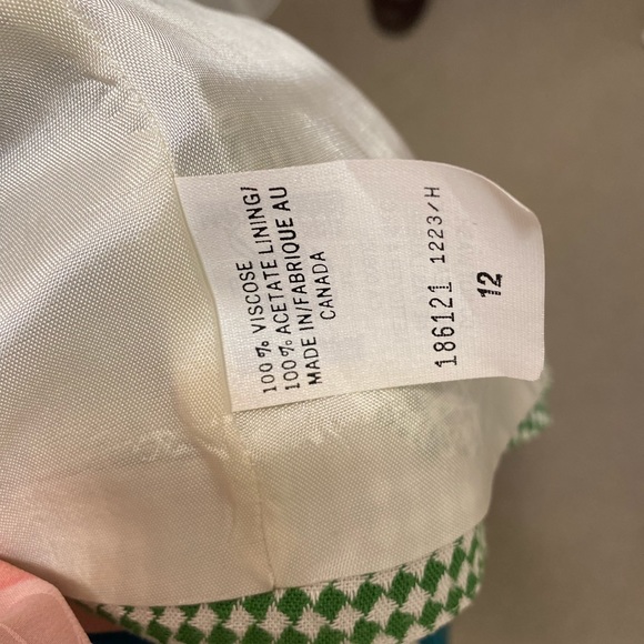 2 piece set blazer skirt gingham green - Picture 12 of 16